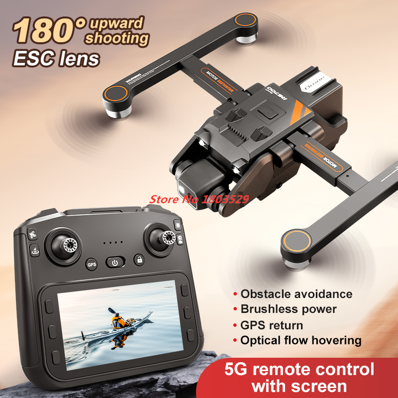 Dron con pantalla GPS de 8K, D - Drone Battery reseña y precio