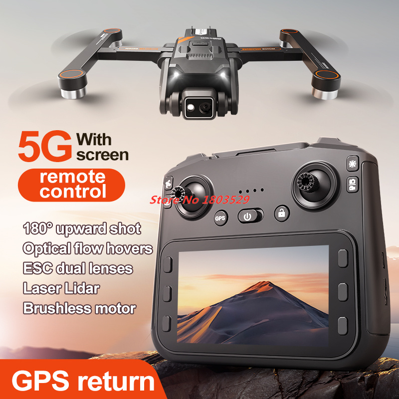 Dron con pantalla GPS de 8K, D - Drone Battery reseña y precio