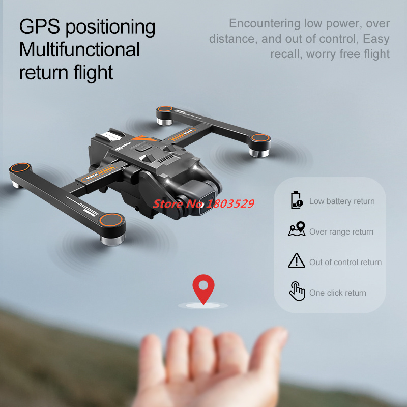 Dron con pantalla GPS de 8K, D - Drone Battery reseña y precio