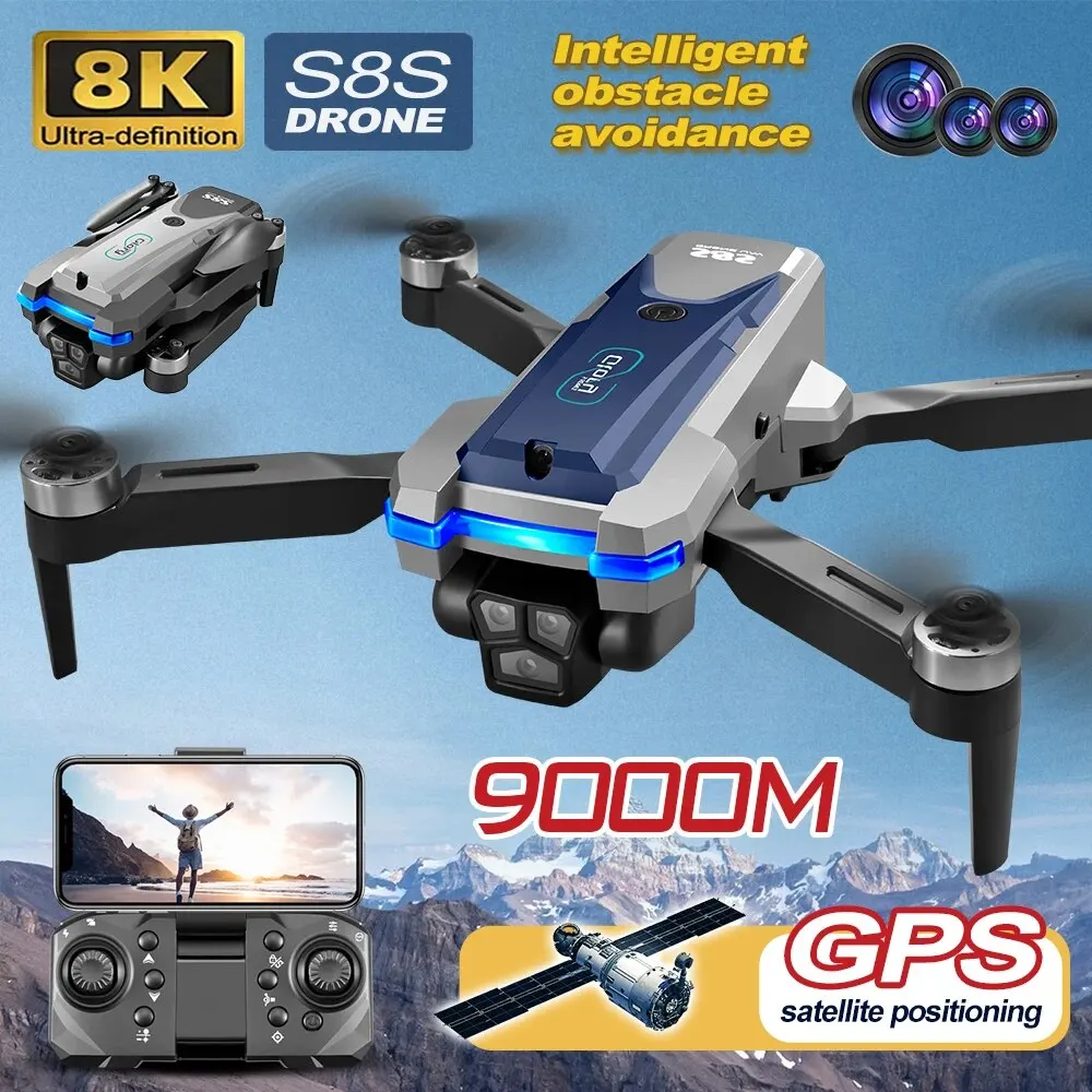 Dron plegable S8S con GPS, 5G, - Drone Gps Module reseña y precio